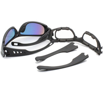 C6 Tactical Glasses Στρατιωτικά αεροβόλα σκοπευτικά γυαλιά ιππασίας εξωτερικού χώρου Αντιανεμικά πολωτικά γυαλιά κατά των κουνουπιών
