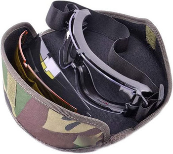 Комплект военни тактически очила с 3 лещи Специални сили Ветроустойчиви очила Мотоциклет Cs Безопасна защита за стрелба Туризъм Устойчив на пясък