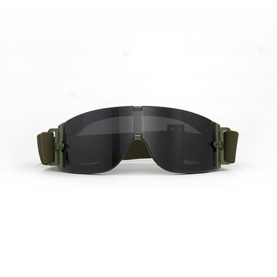 3 objektiiviga sõjaliste taktikaliste kaitseprillide komplekt, erivägede tuulekindlad prillid, mootorratas Cs-laskmine, ohutu kaitse matkamine, liivakindel
