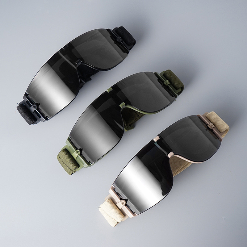 3 objektiiviga sõjaliste taktikaliste kaitseprillide komplekt, erivägede tuulekindlad prillid, mootorratas Cs-laskmine, ohutu kaitse matkamine, liivakindel