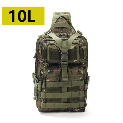 Meeste taktikaline õlakott Molle Kamuflaaž Sling Armeekottid Sõjaväe Matkamatka Matkapakk Rünnakott Kalapüügi Jahi Seljakott