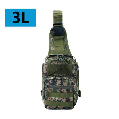 Meeste taktikaline õlakott Molle Kamuflaaž Sling Armeekottid Sõjaväe Matkamatka Matkapakk Rünnakott Kalapüügi Jahi Seljakott
