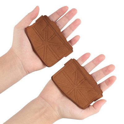 Bőr Súlyemelés Edzőkesztyű Tenyérvédő Női Férfi Fitnesz Sport Torna Fogantyúk Felhúzás Súlyemelő edzés