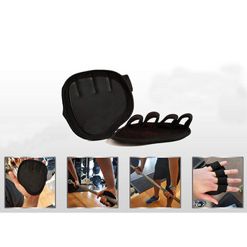 Унисекс противоплъзгащи се ръкавици за кръстосана тренировка с тежести Вдигане на длани Дръжки за дъмбели Подложки Тренировка във фитнес зала Фитнес Спорт за протектор за ръце