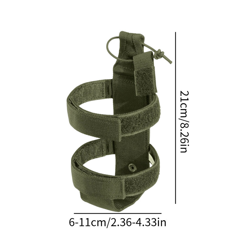 Ρυθμιζόμενη τσάντα για μπουκάλι νερού στον αγρό Φορητή θήκη για μπουκάλι για φλιτζάνι νερού στη μέση Αξεσουάρ εξωτερικού χώρου για κάμπινγκ πεζοπορίας