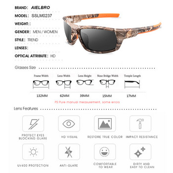Γυαλιά πεζοπορίας για υπαίθρια αθλητικά καμουφλάζ Polarized γυαλιά ηλίου Driving Fishing Running Ανδρικά γυαλιά πολωτικού 2020