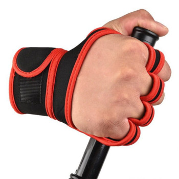 Γάντια προπόνησης άρσης βαρών για γυναίκες άντρες Γυμναστήριο Αθλητισμός Body Building Gymnastics Grips Gym Hand Palm Wrist Protector Gands