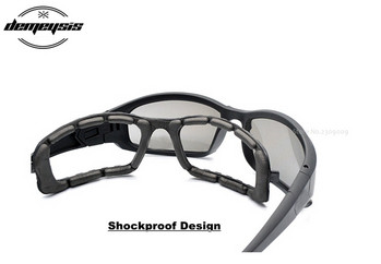 Γυαλιά τακτικής παραλλαγής εξωτερικού χώρου με 4 φακούς Τακτικά γυαλιά ασφαλείας Airsoft Αντιανεμικά γυαλιά για σκοποβολή πεζοπορίας