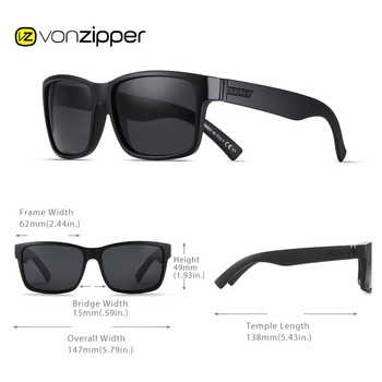 Поляризирани слънчеви очила Von с цип Мъжки спортни Elmore Style VZ Eyewear UV400 Спортни слънчеви очила Риболов туризъм шофиране Оригинален калъф