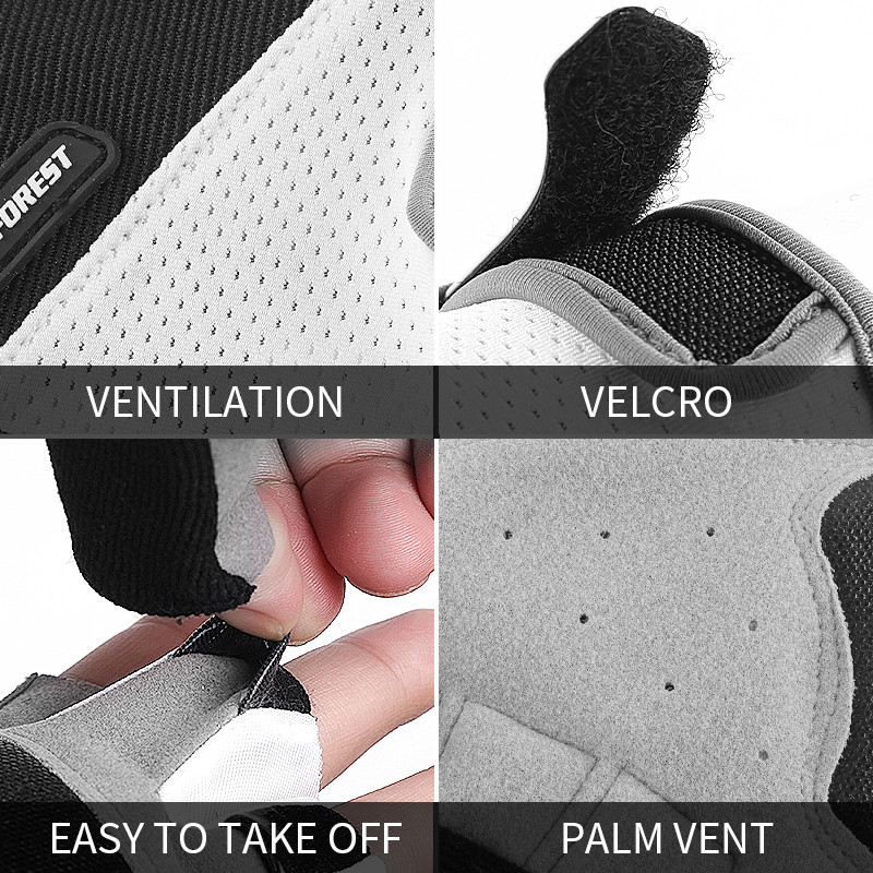 Pola prsta Rukavice za vježbanje u teretani Fitness Dizanje utega Muškarci Žene Ljeto Biciklizam MTB Biciklističke rukavice GEL Jastučić otporan na udarce