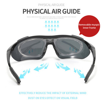 Στρατιωτικά τακτικά γυαλιά 3 φακών κατά της πρόσκρουσης Πολωμένα γυαλιά σκοποβολής Airsoft Γυαλιά ηλίου αναρρίχησης για ψάρεμα σε εξωτερικό χώρο
