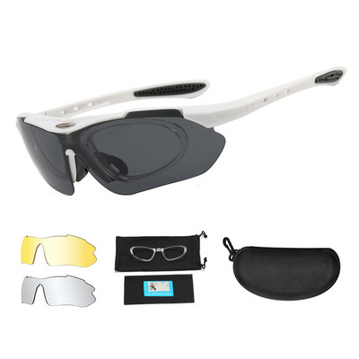 3 objektiiviga löögikindlad sõjalised taktikalised kaitseprillid, polariseeritud Airsoft-laskeprillid õues kalapüügiks rattasõiduks ronimispäikeseprillid