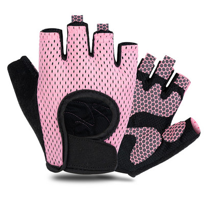 Prozračne rukavice za vježbanje Dizanje utega Rukavice za fitness bez prstiju za vježbanje u teretani za Powerlifting Žene i muškarci Trening Biciklizam