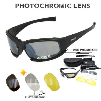 Tactical Camo Goggles Daisy X7 Men Military polarized γυαλιά ηλίου CS wargame γυαλιά σκοποβολής ποδηλασία ποδηλασία Φωτοχρωμικά γυαλιά