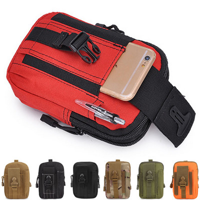 Външен Мъжки поясен пакет Bum Bag EDC Pouch Тактически военен спортен ловен колан Molle Чанти за мобилни телефони Работен пакет инструменти за пътуване