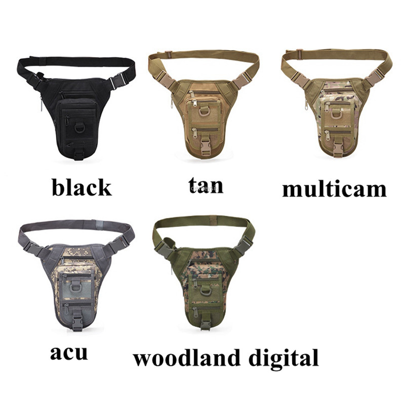 Taktička torba Vojna borbena streljačka torba oko struka Podesiva planinarska lovna torba oko struka Vojne airsoft Molle torbe za noge na spuštanje