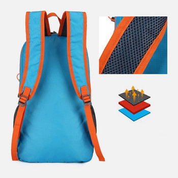 20L преносима сгъваема раница Сгъваема чанта за планинарство Свръхлека раница за катерене на открито Колоездене Раница за пътуване Туризъм Дневна раница