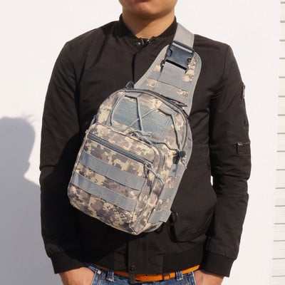 Sportovi na otvorenom Vojna torba za prsa Penjanje Ruksak za planinarenje Sling Torba za rame Taktičko planinarenje Kampiranje Lov Ribolov Dnevni ruksak