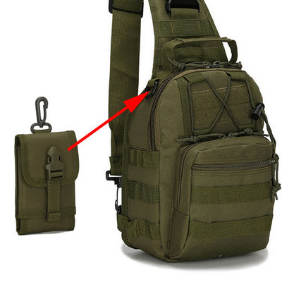 Sportovi na otvorenom Vojna torba za prsa Penjanje Ruksak za planinarenje Sling Torba za rame Taktičko planinarenje Kampiranje Lov Ribolov Dnevni ruksak