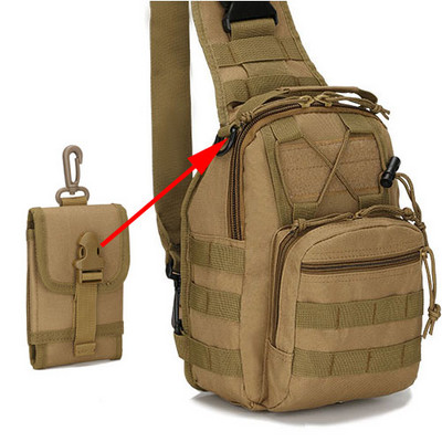 Sportovi na otvorenom Vojna torba za prsa Penjanje Ruksak za planinarenje Sling Torba za rame Taktičko planinarenje Kampiranje Lov Ribolov Dnevni ruksak