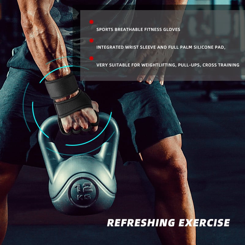 Kaalutõstmine Hantlikindad Meestele Naiste Jõusaal Fitness Treening Tõstmiskindad Kulturism Võimlemine Käe randmepaela tugi