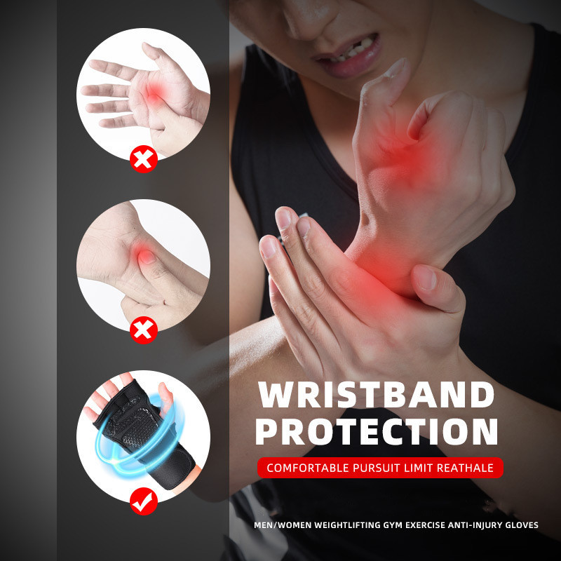 Kaalutõstmine Hantlikindad Meestele Naiste Jõusaal Fitness Treening Tõstmiskindad Kulturism Võimlemine Käe randmepaela tugi