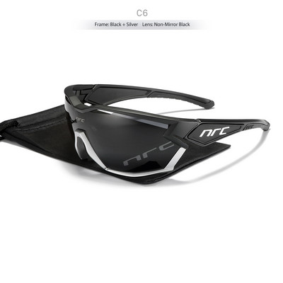 Sinine peegelklaas Maastikujalgratta NRC rattaprillid Mees Jalgratas Sport Jalgratta päikeseprillid MTB Jalgrattaprillid Naine UV400