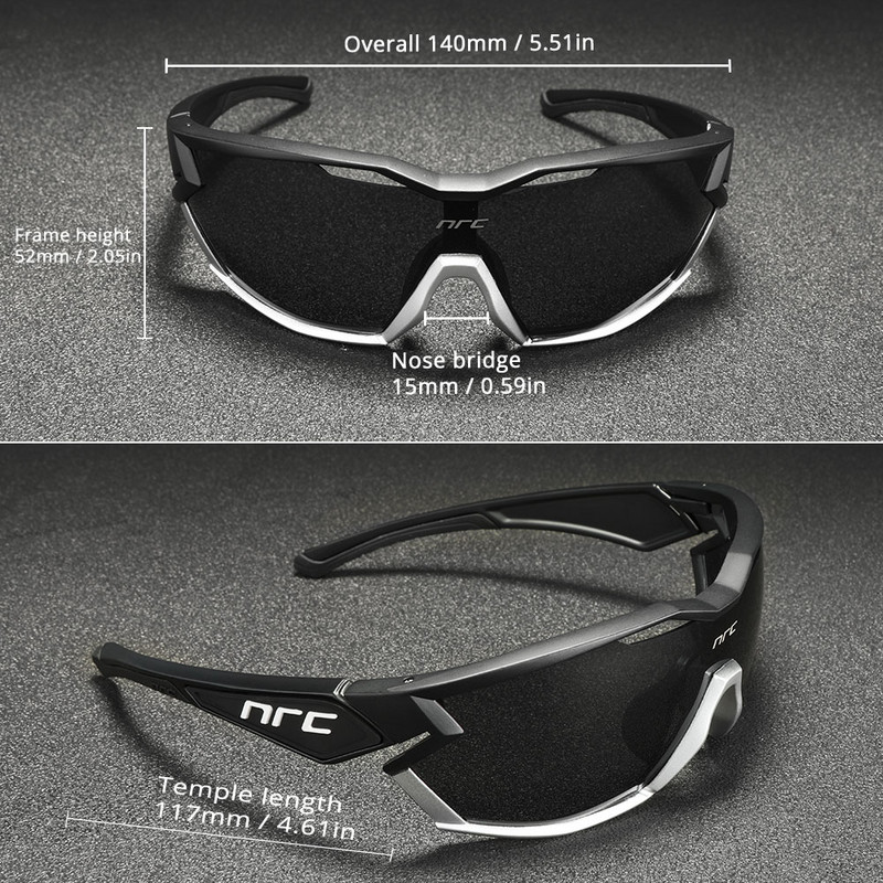 Sinine peegelklaas Maastikujalgratta NRC rattaprillid Mees Jalgratas Sport Jalgratta päikeseprillid MTB Jalgrattaprillid Naine UV400