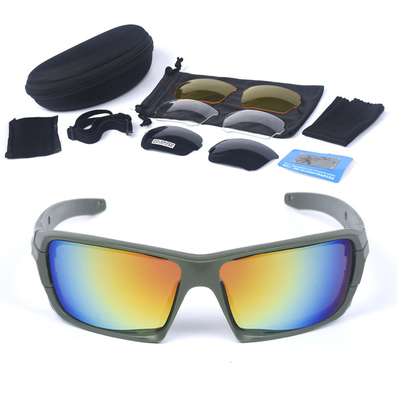 Sportske polarizirane taktičke naočale Vojne naočale Vojne sunčane naočale s 4 leće Muške zaštitne naočale za pucanje Motociklističke naočale