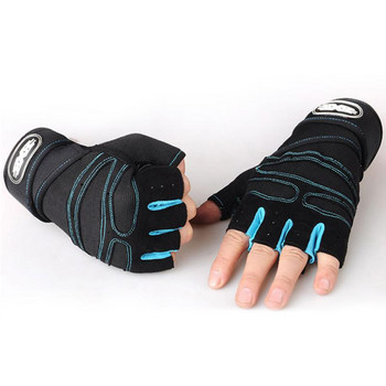 M-XL Gym Fitness Gloves Heavyweight Training Мъже жени Неплъзгащи се ръкавици за бодибилдинг Удължена опора за китката Вдигане на тежести Спорт