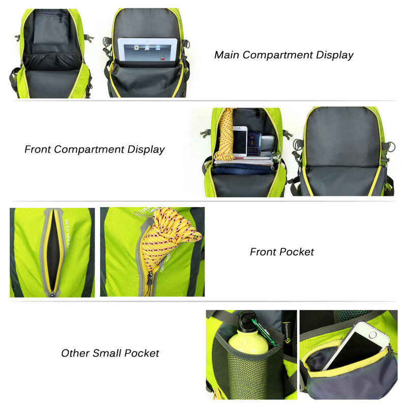 Naiste meeste taktikaline seljakott 40 l veekindel matkakott jalgrattaga ronimine seljakott Sülearvuti seljakott reisikott välispordikott