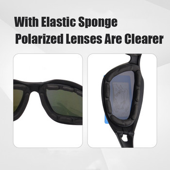 JSJM 3 лещи Тактически поляризирани очила Военни очила за стрелба Лов на открито Катерене Колоездене Ветроустойчиви прахоустойчиви очила
