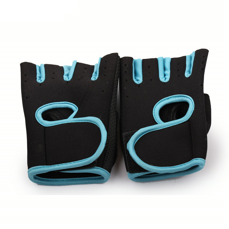 Multicolore Femei Bărbați Fitness Exercițiu Antrenament Fitness Sală Sport Mănuși cu jumătate de deget Sală de antrenament Mănuși de drumeție