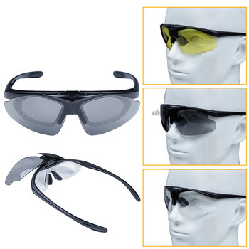 Армейски тактически очила Повдигаща се рамка за лещи Военен еърсофт Лов Стрелба Защитни очила Туризъм Колоездене Спортни слънчеви очила