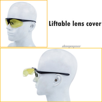 Армейски тактически очила Повдигаща се рамка за лещи Военен еърсофт Лов Стрелба Защитни очила Туризъм Колоездене Спортни слънчеви очила