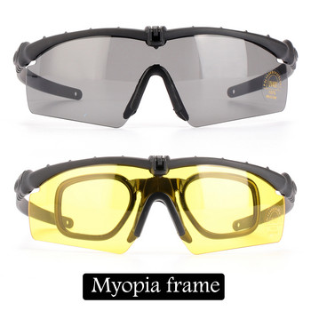 Военни очила UV400 Очила Военни очила Очила за езда с 3 лещи Оригинална кутия Мъжки очила за стрелба на открито