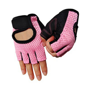 Професионални фитнес ръкавици от 2 части Power Weight Lifting Women Men Crossfit Workout Bodybuilding Half Finger Hand Protector