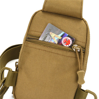 Тактическа чанта за гръдния кош Военен пакет за трекинг EDC Спортна чанта Чанта за през рамо Чанта за през рамо Чанта за нападение за туризъм Колоездене Campinga