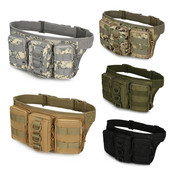 Utility Tactical Men Waist Fanny Bag Pack Θήκη Edc Military Camping Πεζοπορία Αναρρίχηση Hip Bum Belt Bag Outdoor Molle Waist Bag