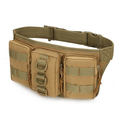 Utility Tactical Men Waist Fanny Bag Pack Θήκη Edc Military Camping Πεζοπορία Αναρρίχηση Hip Bum Belt Bag Outdoor Molle Waist Bag
