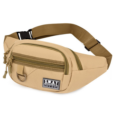 Utility Tactical Men Waist Fanny Bag Pack Θήκη Edc Military Camping Πεζοπορία Αναρρίχηση Hip Bum Belt Bag Outdoor Molle Waist Bag