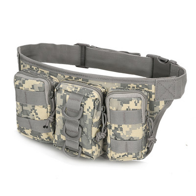 Utility Tactical Men Waist Fanny Bag Pack Θήκη Edc Military Camping Πεζοπορία Αναρρίχηση Hip Bum Belt Bag Outdoor Molle Waist Bag
