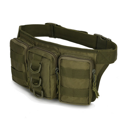 Utility Tactical Men Waist Fanny Bag Pack Θήκη Edc Military Camping Πεζοπορία Αναρρίχηση Hip Bum Belt Bag Outdoor Molle Waist Bag