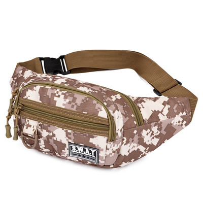 Utility Tactical Men Waist Fanny Bag Pack Θήκη Edc Military Camping Πεζοπορία Αναρρίχηση Hip Bum Belt Bag Outdoor Molle Waist Bag