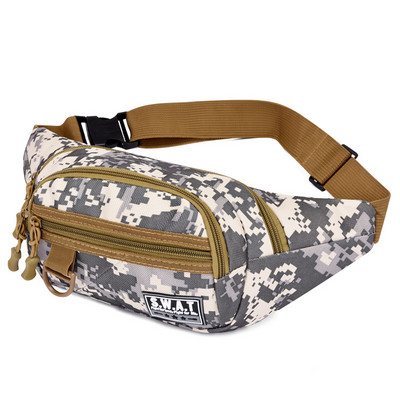 Utility Tactical Men Waist Fanny Bag Pack Θήκη Edc Military Camping Πεζοπορία Αναρρίχηση Hip Bum Belt Bag Outdoor Molle Waist Bag