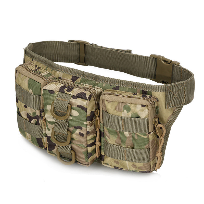 Utility Tactical Men Waist Fanny Bag Pack Θήκη Edc Military Camping Πεζοπορία Αναρρίχηση Hip Bum Belt Bag Outdoor Molle Waist Bag