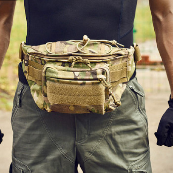 Тактическа мъжка чанта за кръста, найлонова чанта за телефон за туризъм, джобна чанта, спортна на открито, армейска, военна, пакет Molle, ловна чанта за катерене, къмпинг, колан