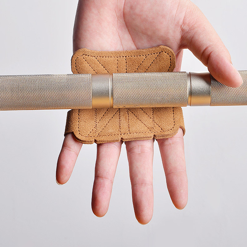 Αντιολισθητικό Δερμάτινο Ανυψωτικό Βαρών Προστατευτικά Γάντια Αλτήρα Προστατευτικά Επιθέματα λαβής έλξης προς τα πάνω Fitness Sport Αξεσουάρ γυμναστικής για το σπίτι