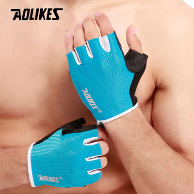 AOLIKES 1 Pair Αντιολισθητικά Γάντια Γυμναστηρίου Body Building Προπόνηση Αθλητικός αλτήρας Fitness Άσκηση για άρση βαρών