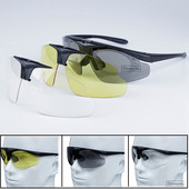 Τακτικά γυαλιά σκοποβολής εξωτερικού χώρου Γυαλιά πεζοπορίας Anti-UV 3 Αθλητικά Γυαλιά Ασφαλείας με Μυωπία Μυωπία Μυωπία